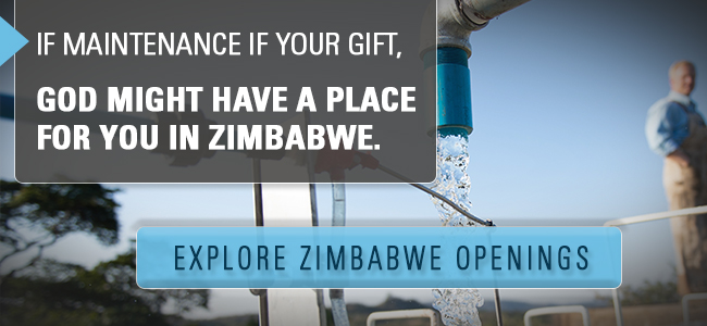 If maintenance is your gift, God might have a place for you in Zimbabwe. Explore missionary openings! Click here.