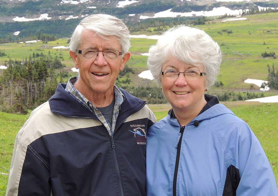 Doug and Laura Snyder smiling at the camera.