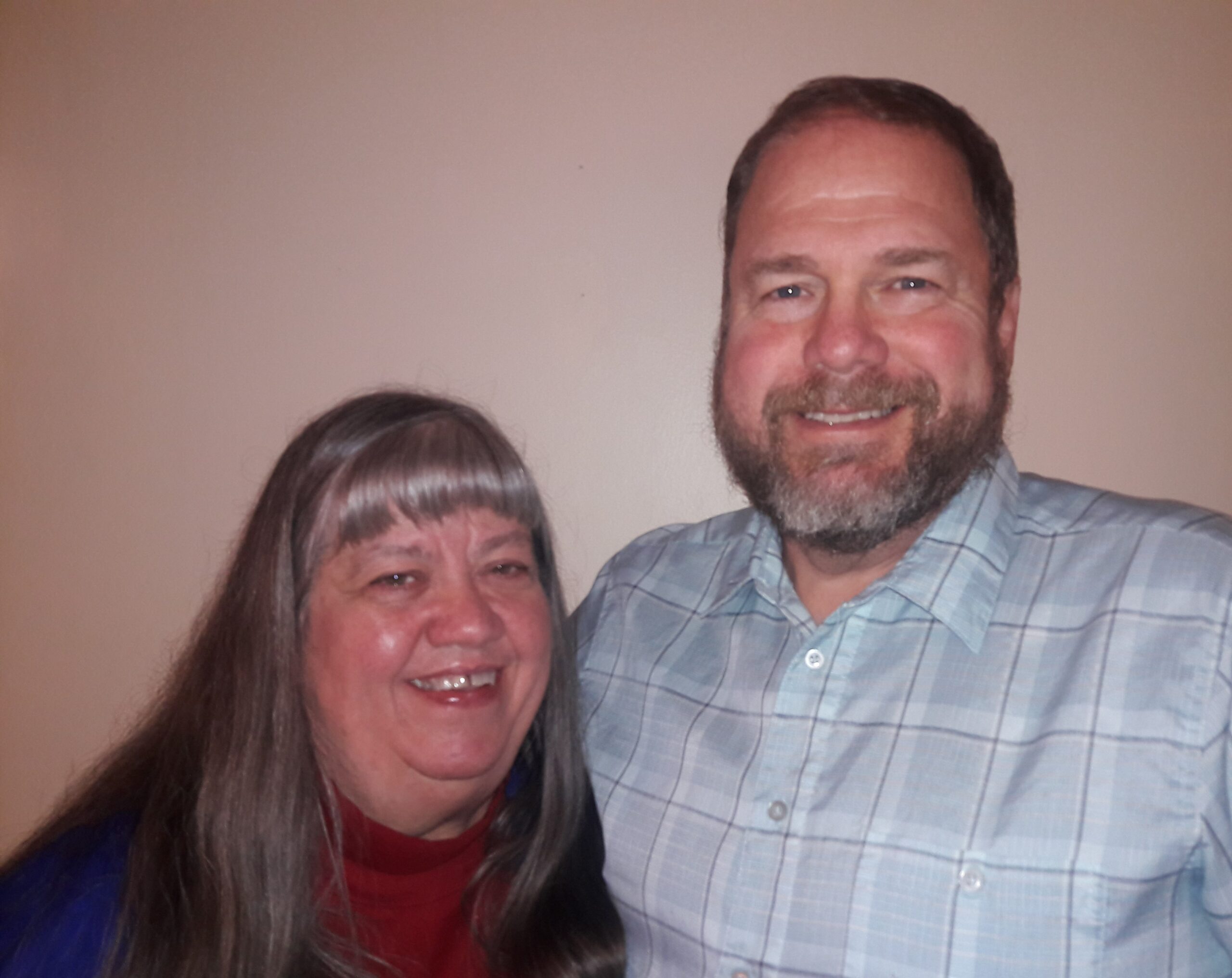 John and Judy Nicely smiling at the camera.