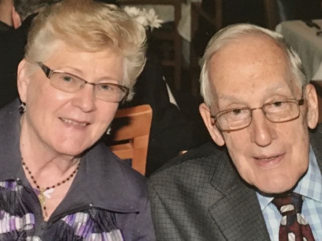 John and Shirley Bennett smiling at the camera.